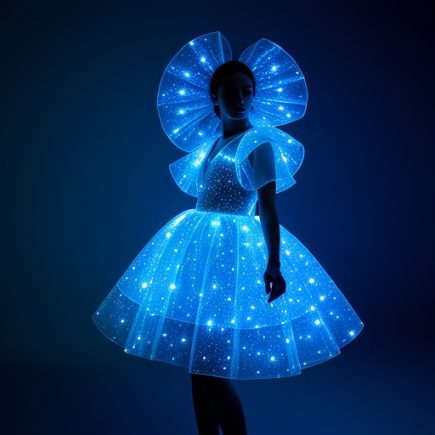 The Glow-in-the-Dark Dress: How LED Fashion is Lighting Up Runways